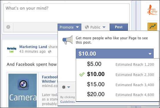 FB post sponsored posts