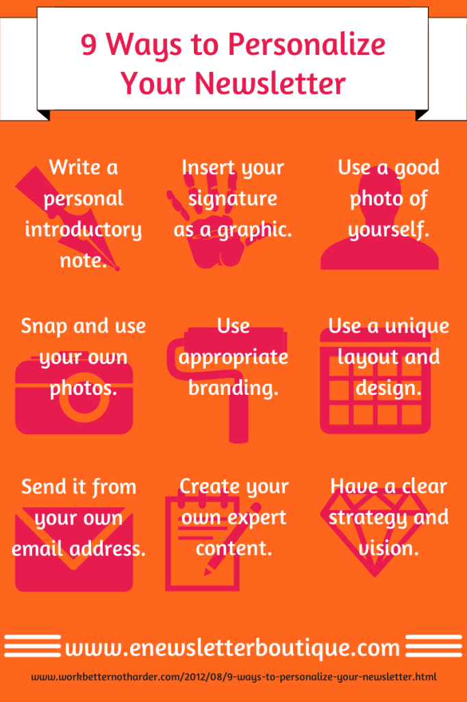 personalize email newsletter