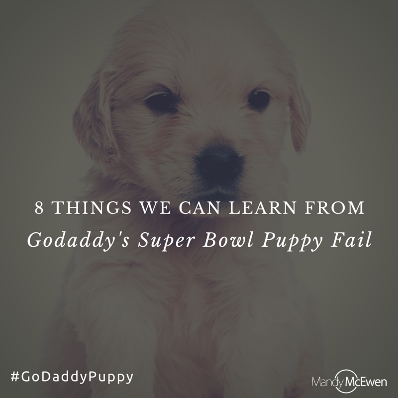 Godaddy Super Bowl 2015 Puppy Fail