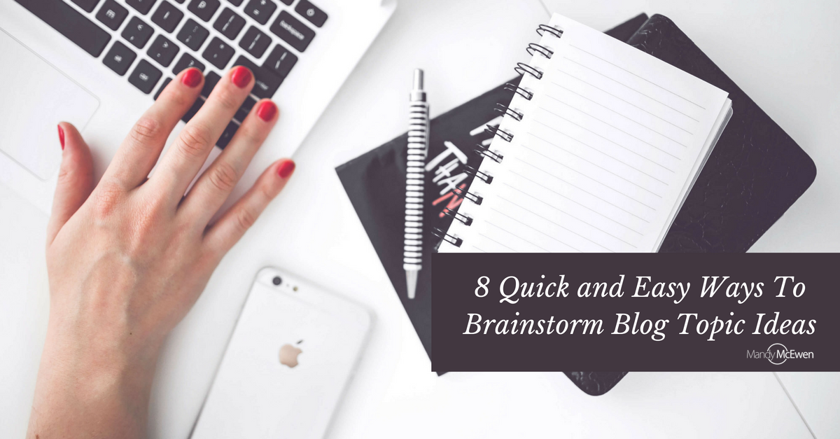 brainstorm blog topic ideas