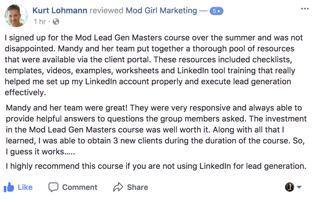 Mod Lead Gen Masters LinkedIn Lead Generation System
