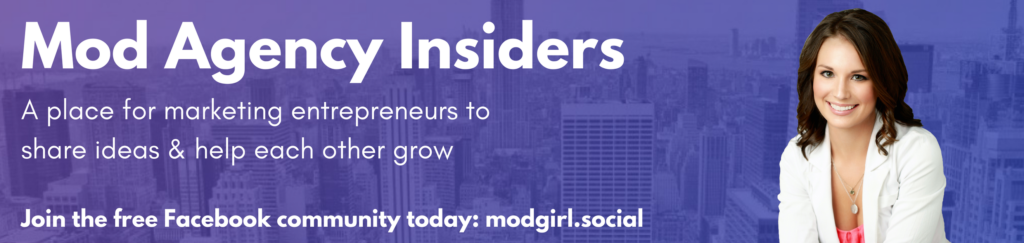  Join Mod Agency Insiders marketing entrepreneurs