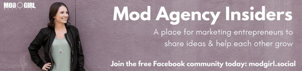 Facebook group Mod Agency Insiders